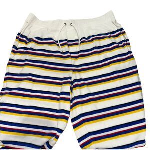 Polo Ralph Lauren Mens XLT Striped Cotton Blend Terry Spa Shorts w/ Pony